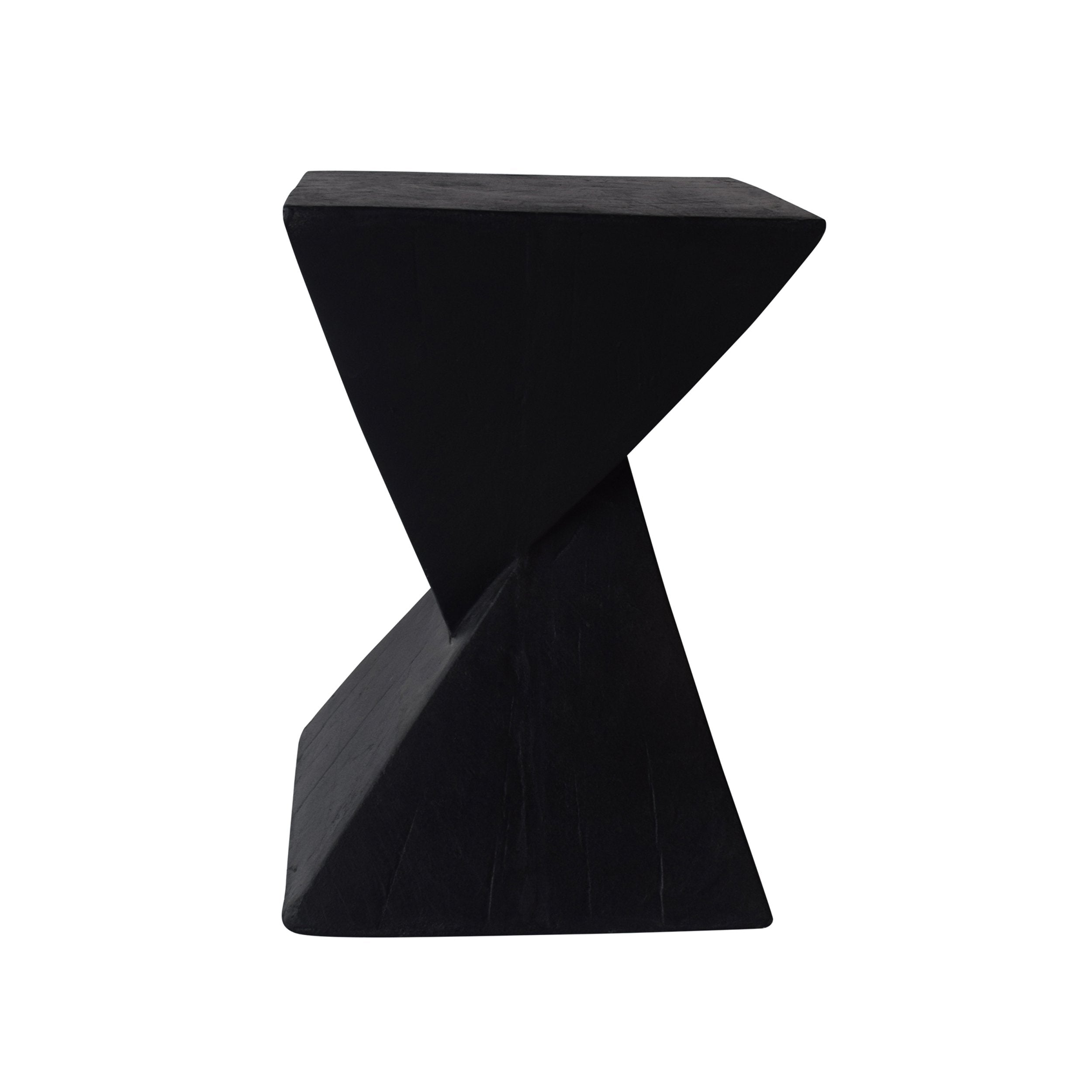 Lightweight Concrete Accent Table Black