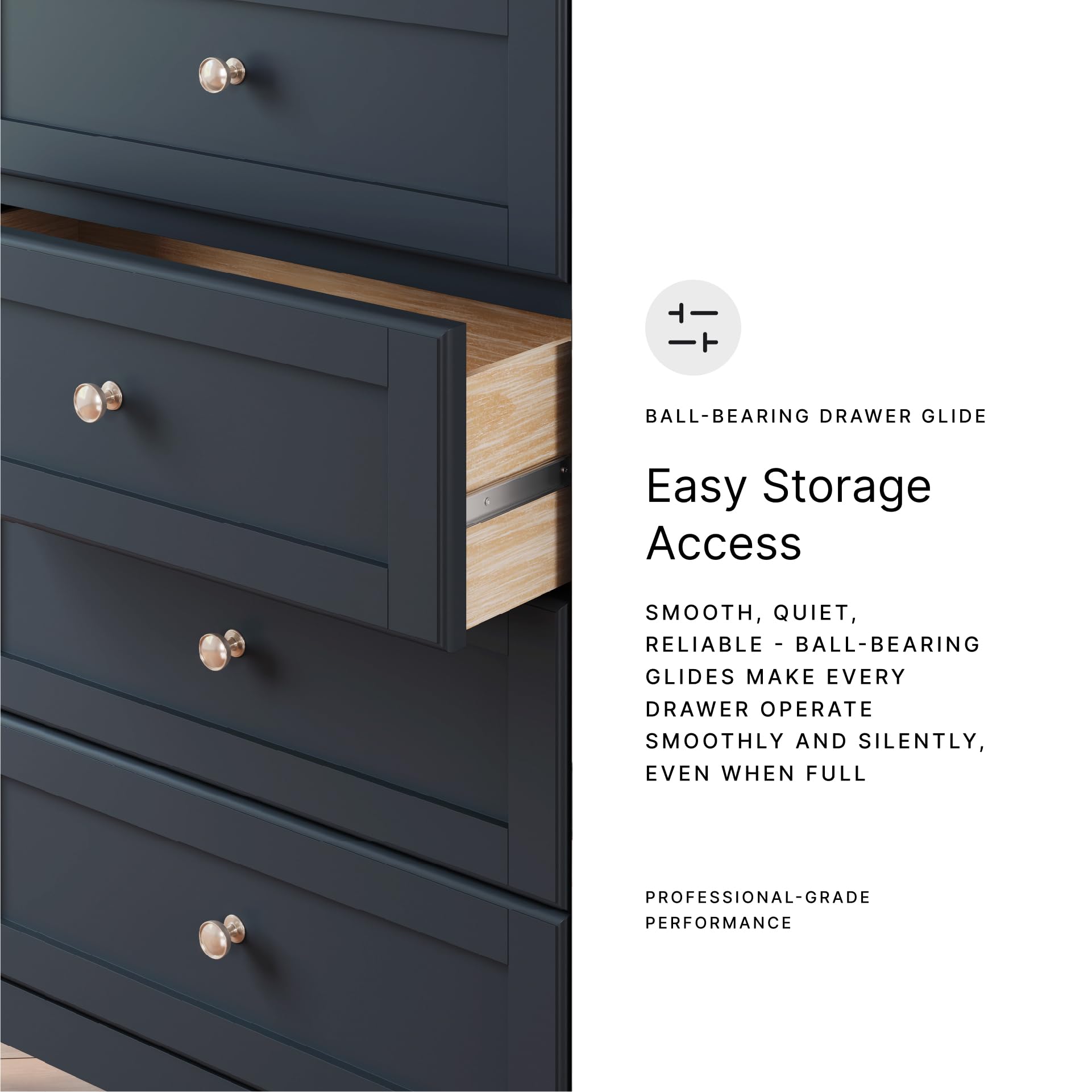 4-Drawer Shaker Chest