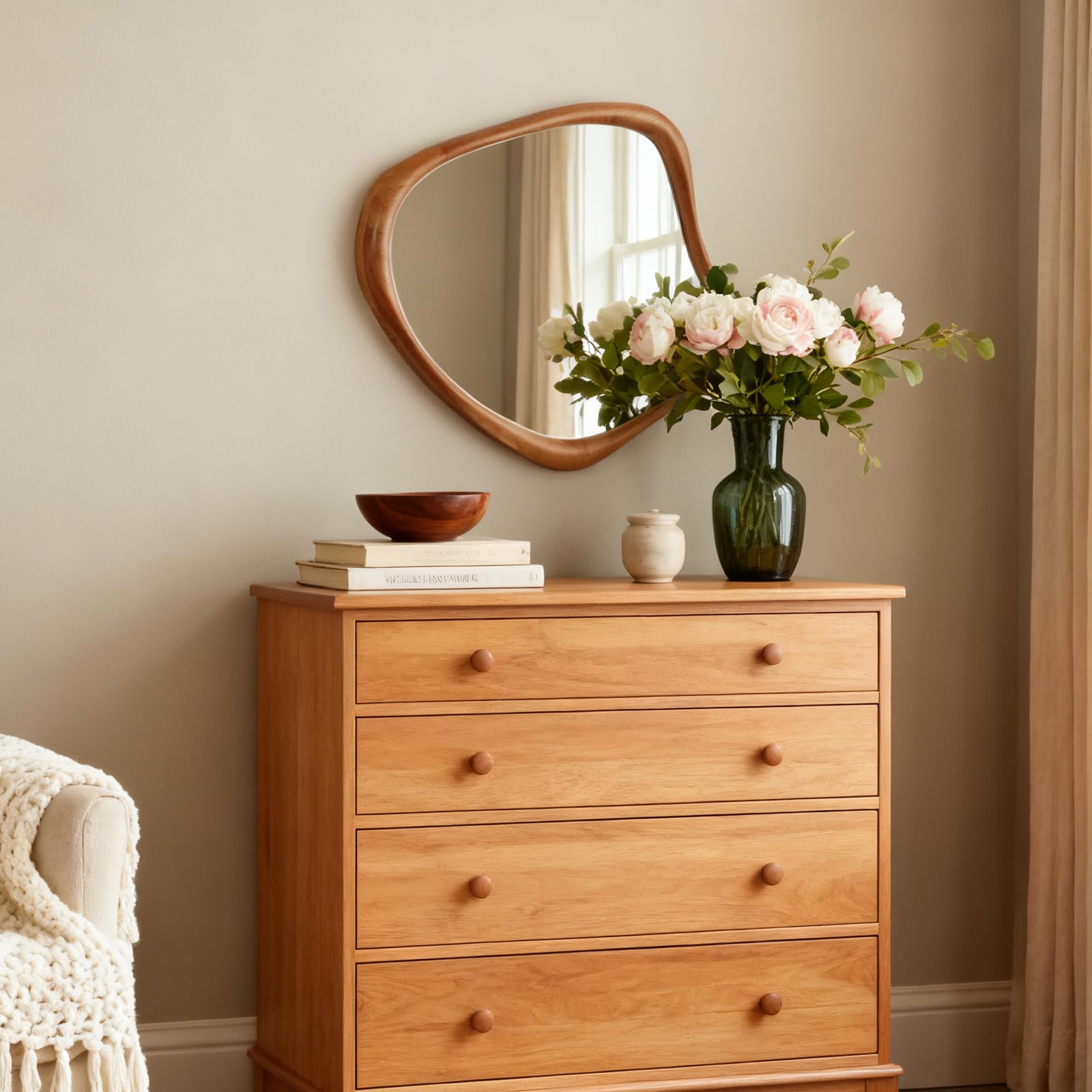 Asymmetrical Irregular Wall Mirror 29" x 23"