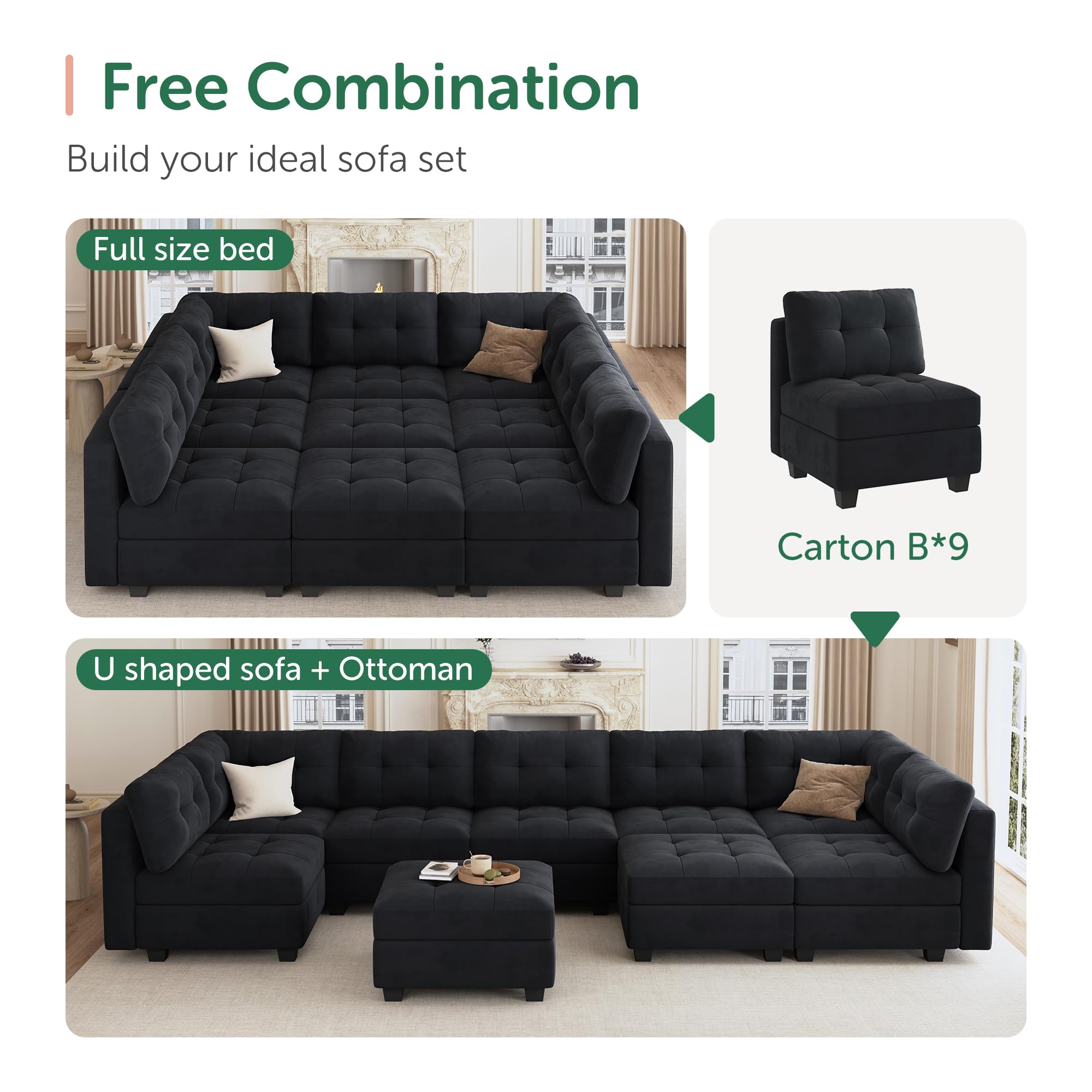 Modular Sectional Sofa with Storage