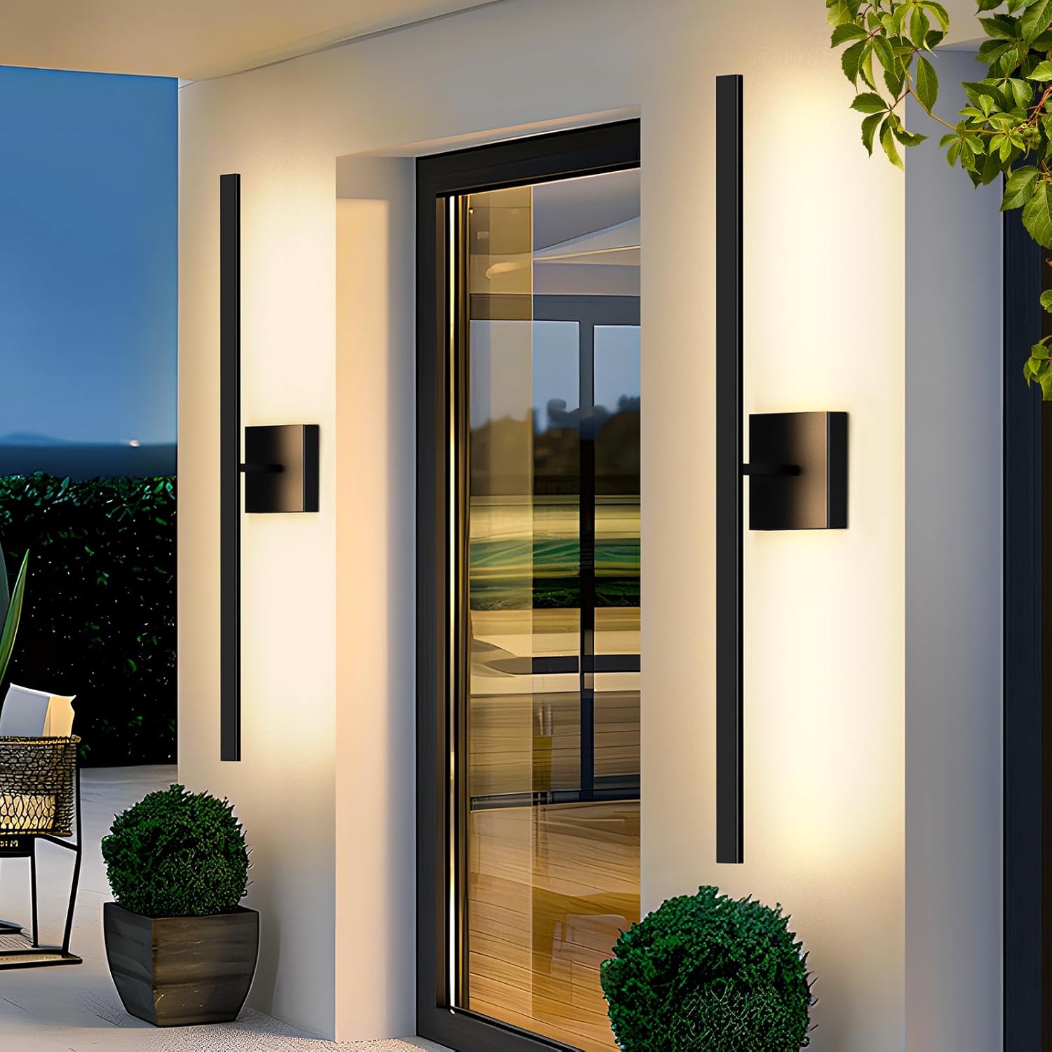 39-Inch Modern LED Outdoor Wall Lights