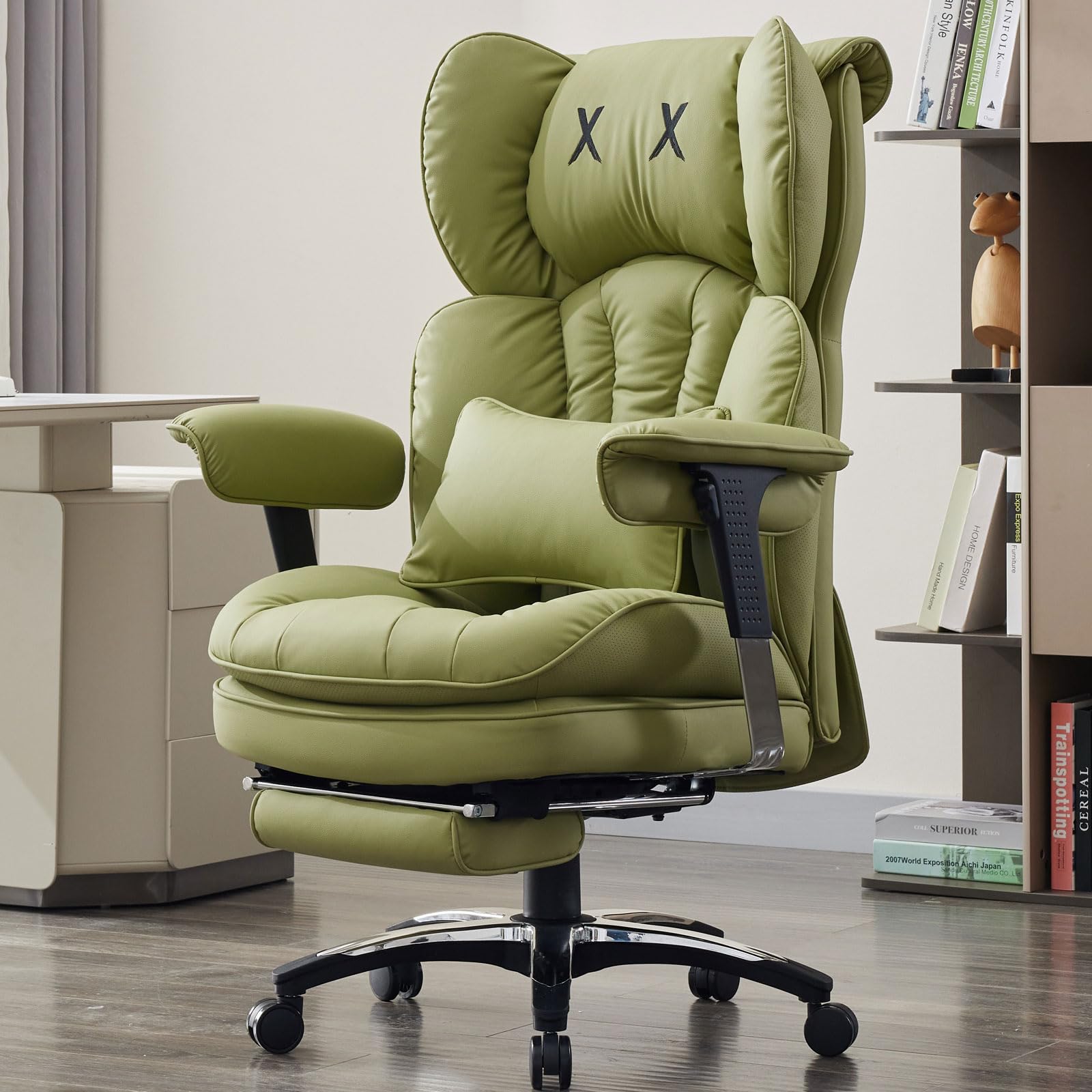 Big and Tall Office Chair with Footrest
