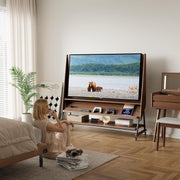 Rolling TV Stand with Wheels 40-60 Inch Height Adjustable