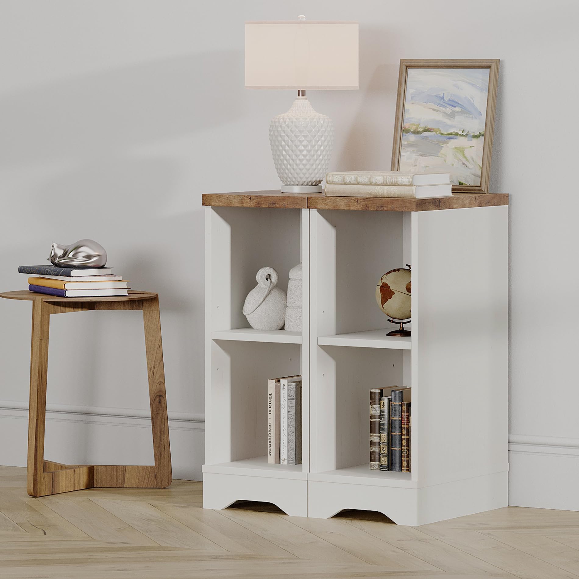 Modern Farmhouse 3-in-1 TV Stand for 95" TVs with Sliding Barn Doors