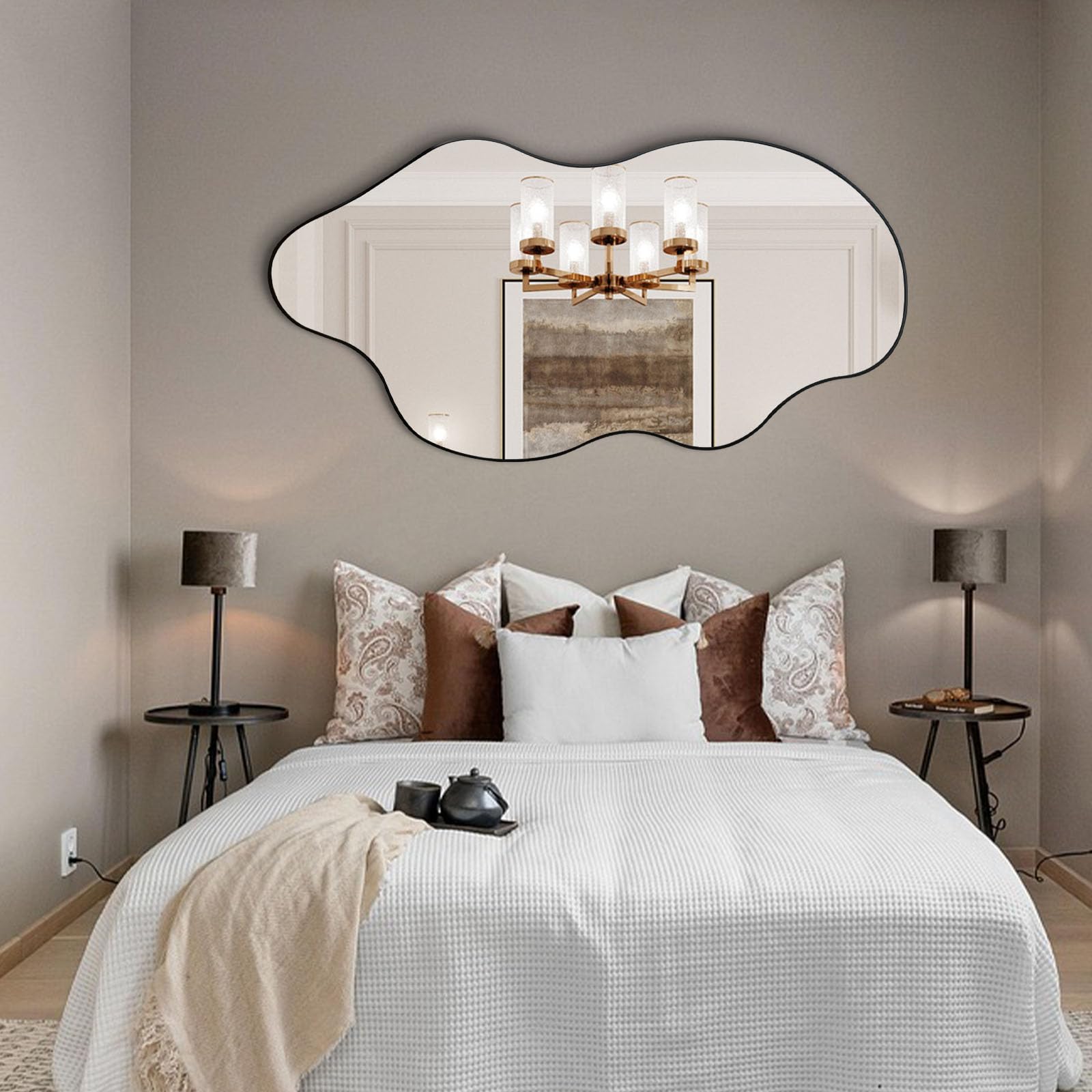Irregular Wall Mirror 59x30 Large Asymmetrical Full Length