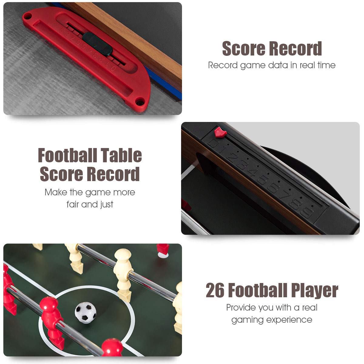 48" 3-in-1 Multi Game Table