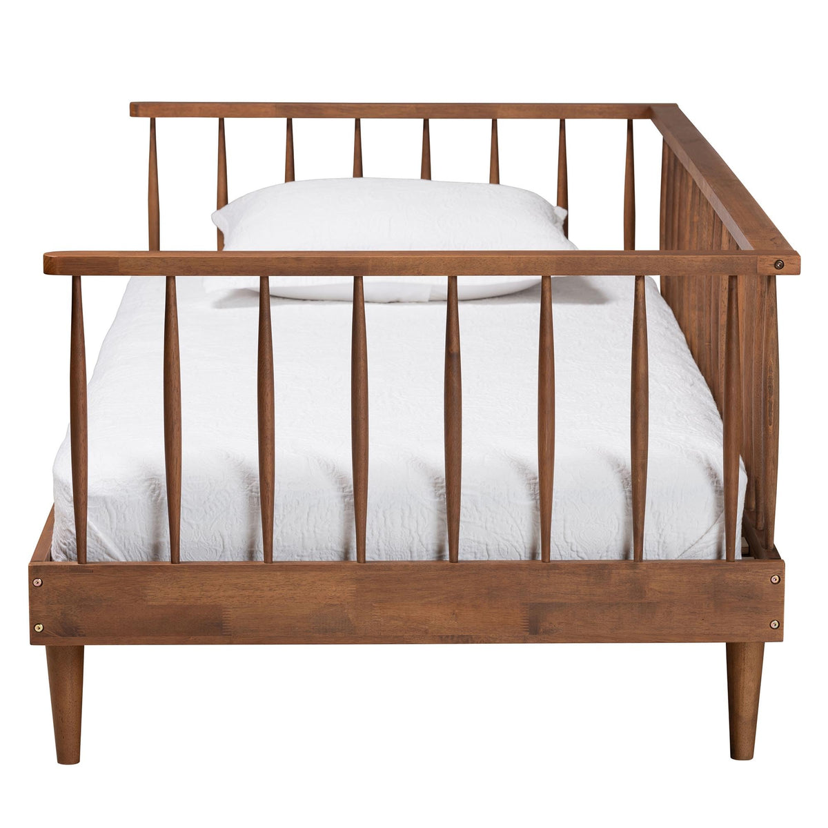 Mid-Century Modern Ash Walnut Twin Daybed