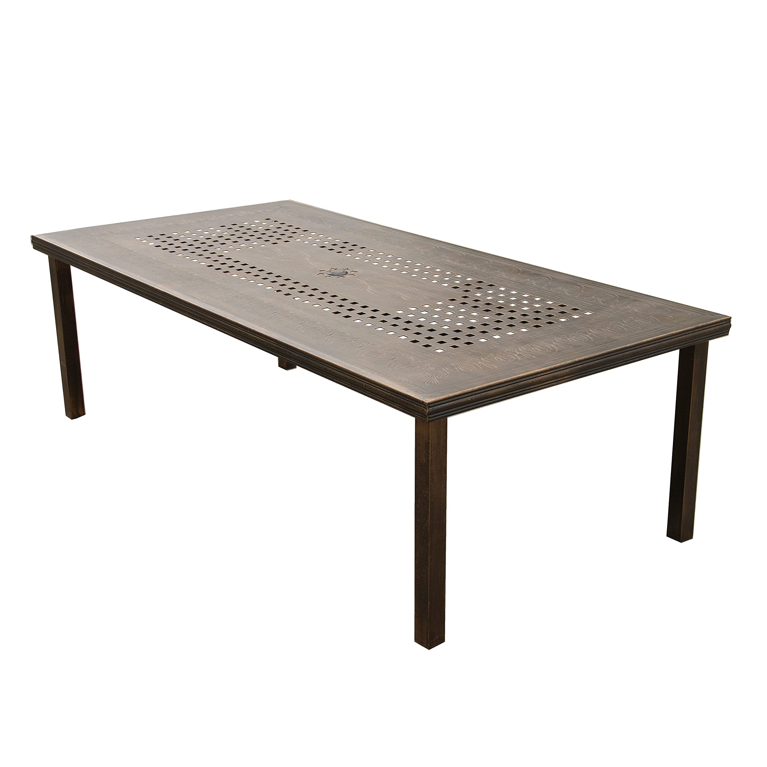 Modern Outdoor Mesh Lattice Aluminum Patio Dining Set
