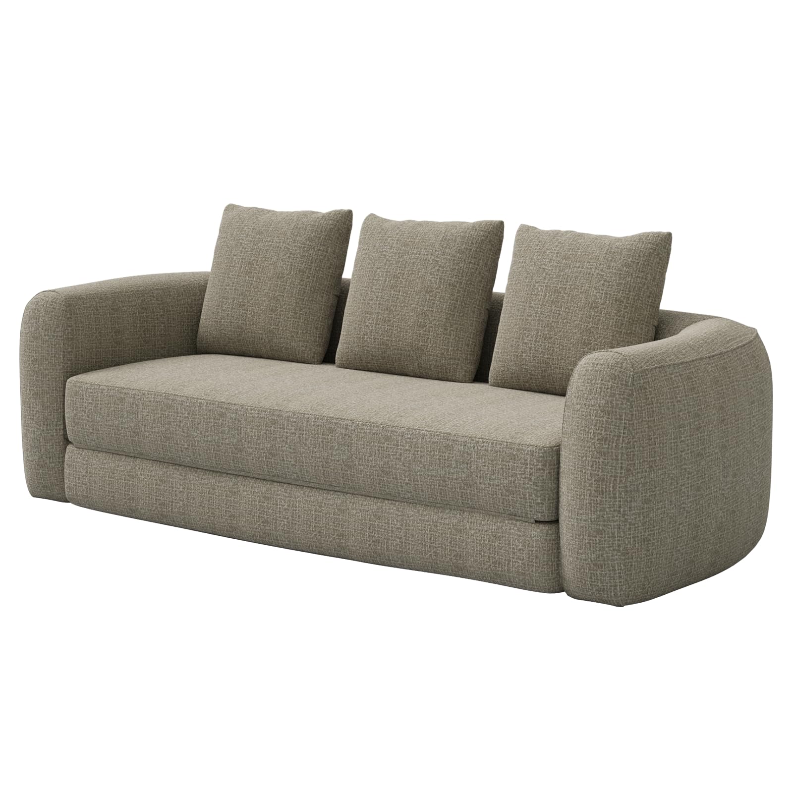 91" Curved Convertible Sofa Couch Bed