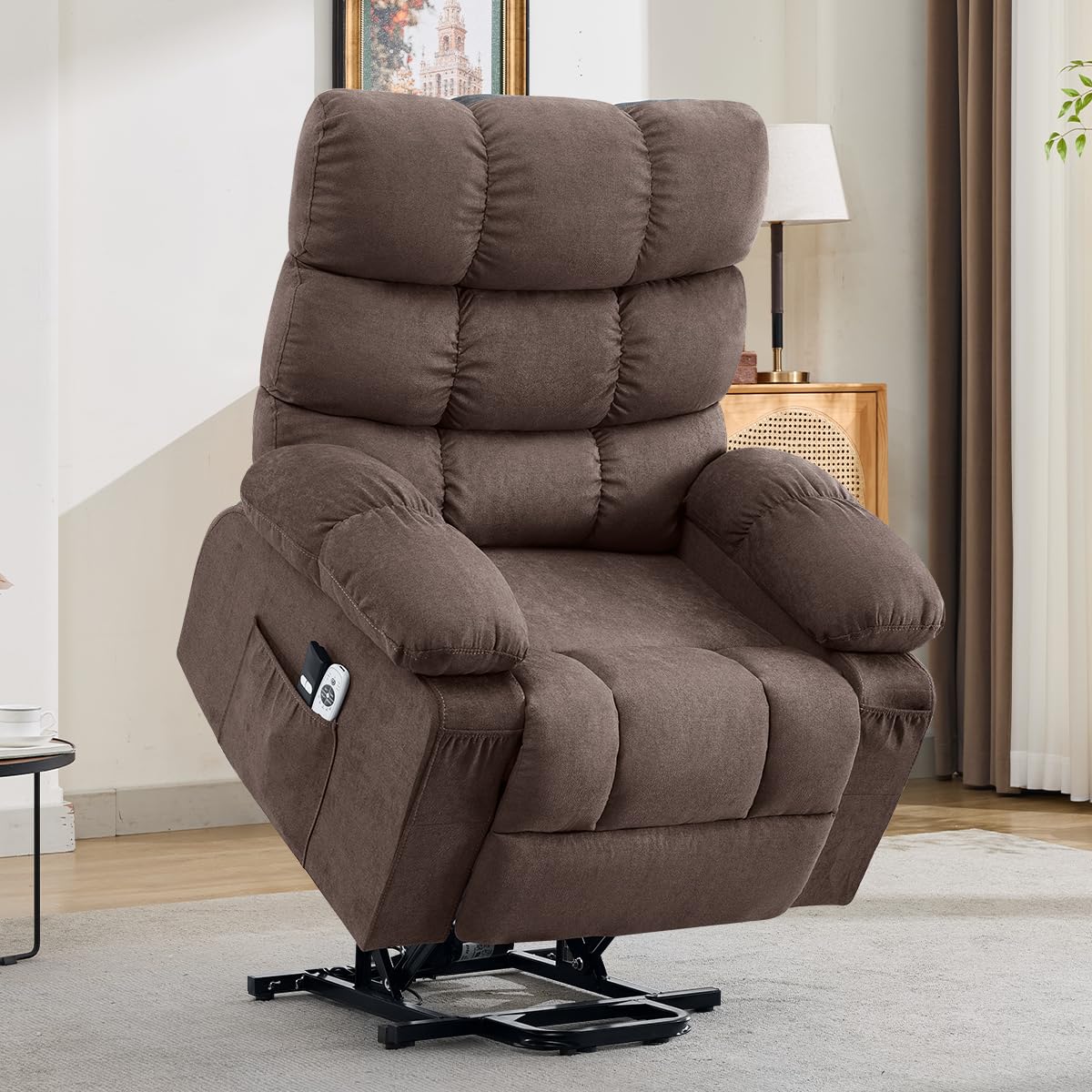 Electric Power Lift Recliner with Massage and Heat