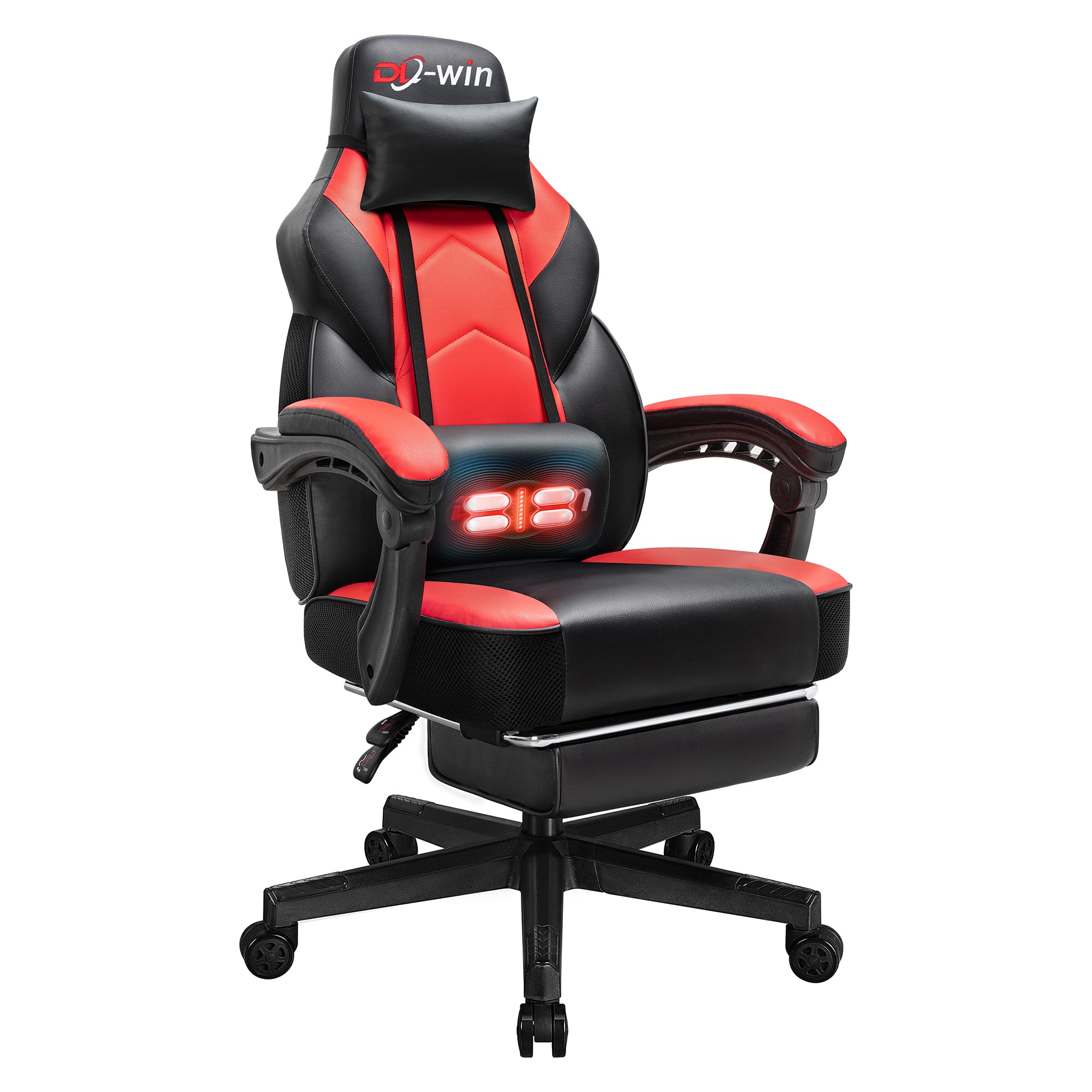 Ergonomic Gaming Chair with Footrest