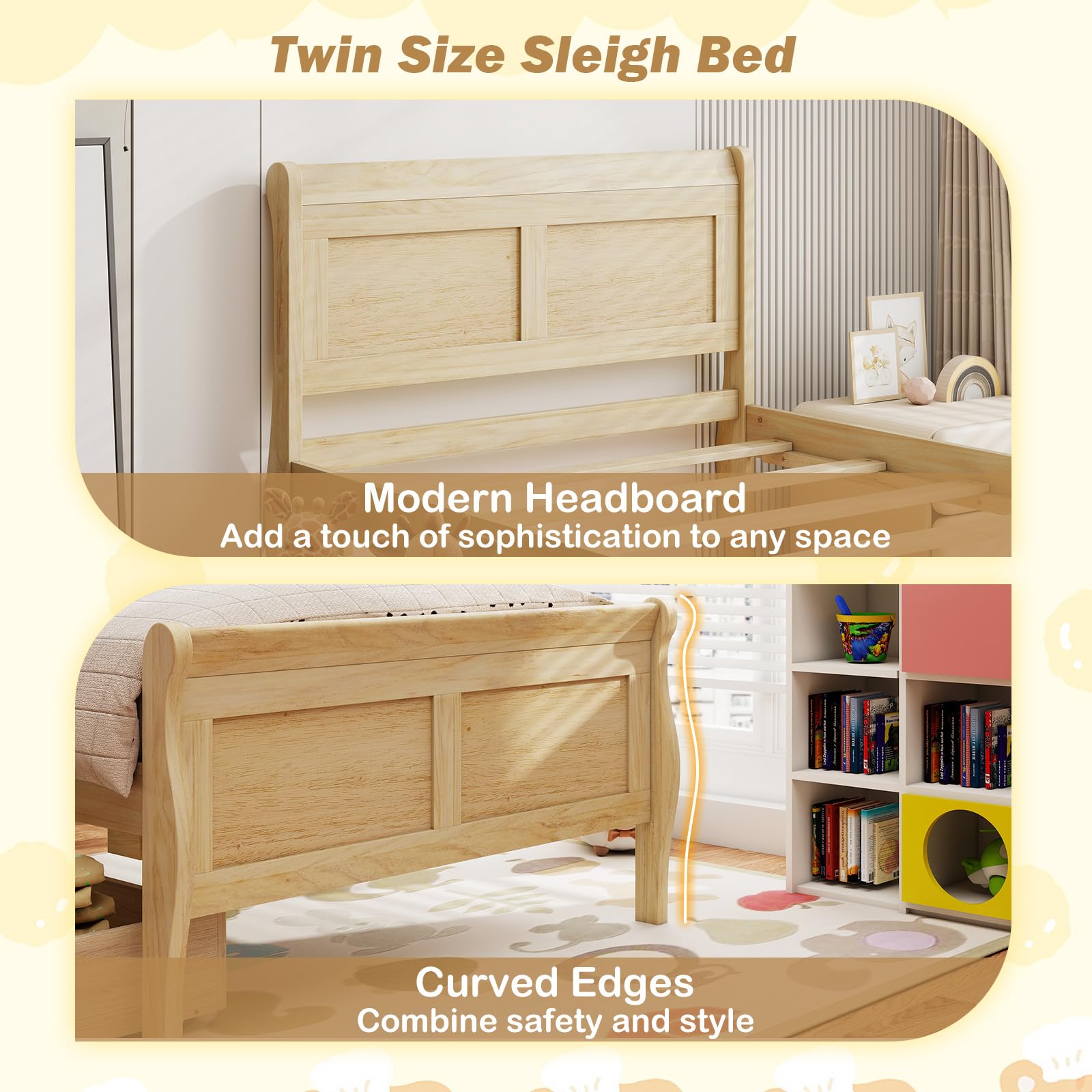 Twin Bed with Storage Drawers