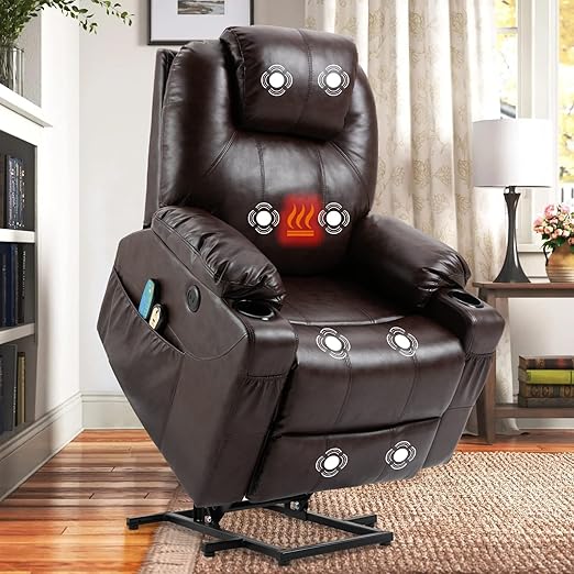 Power Lift Recliner Chair with Massage and Heat