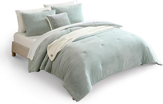 Reversible Comforter Set Full/Queen Grey