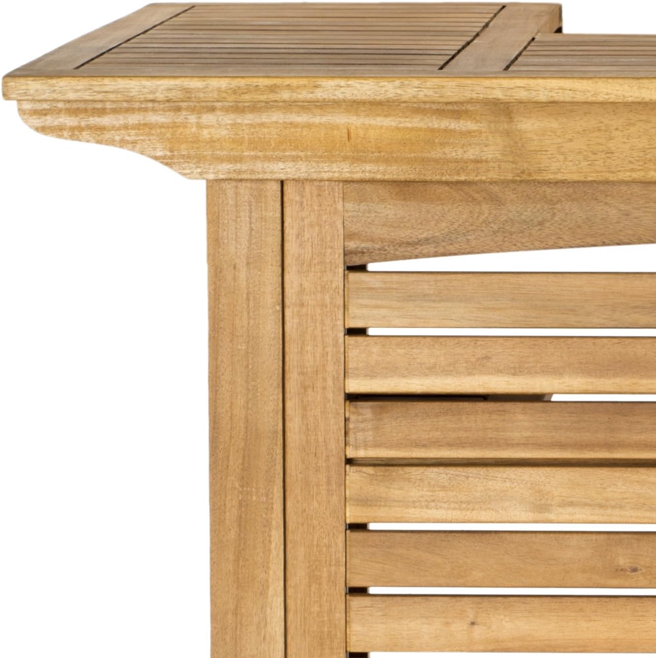 Acacia Wood Outdoor Bar Table Teak Brown
