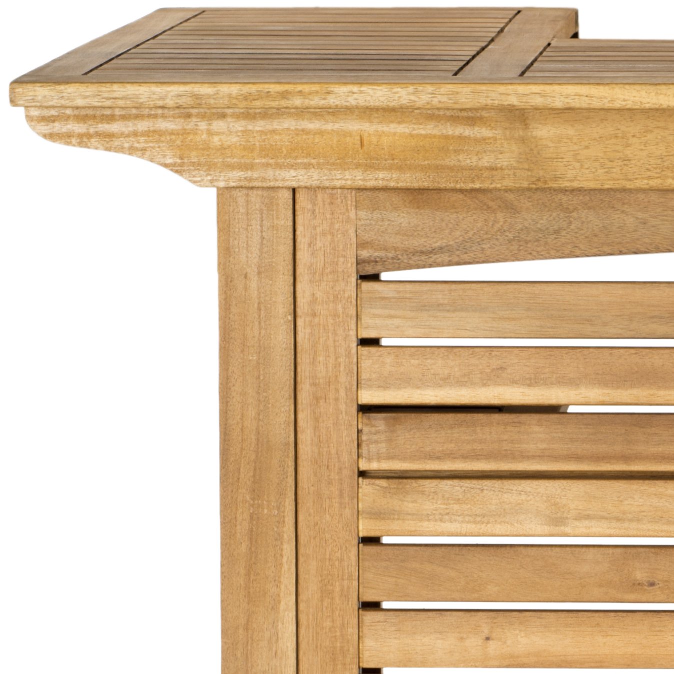 Acacia Wood Outdoor Bar Table Teak Brown