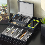 Admiral Dresser Valet Box with Smartphone Charging Station