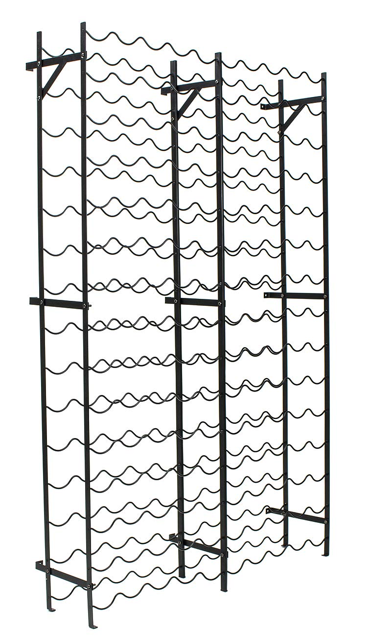 Wine Rack Stand 75 Bottle Floor Standing Metal