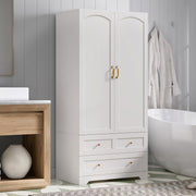 Armoire Wardrobe Closet with Full-Length Mirror