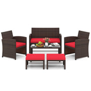 6-Piece Outdoor Sectional Sofa Set with Coffee Table