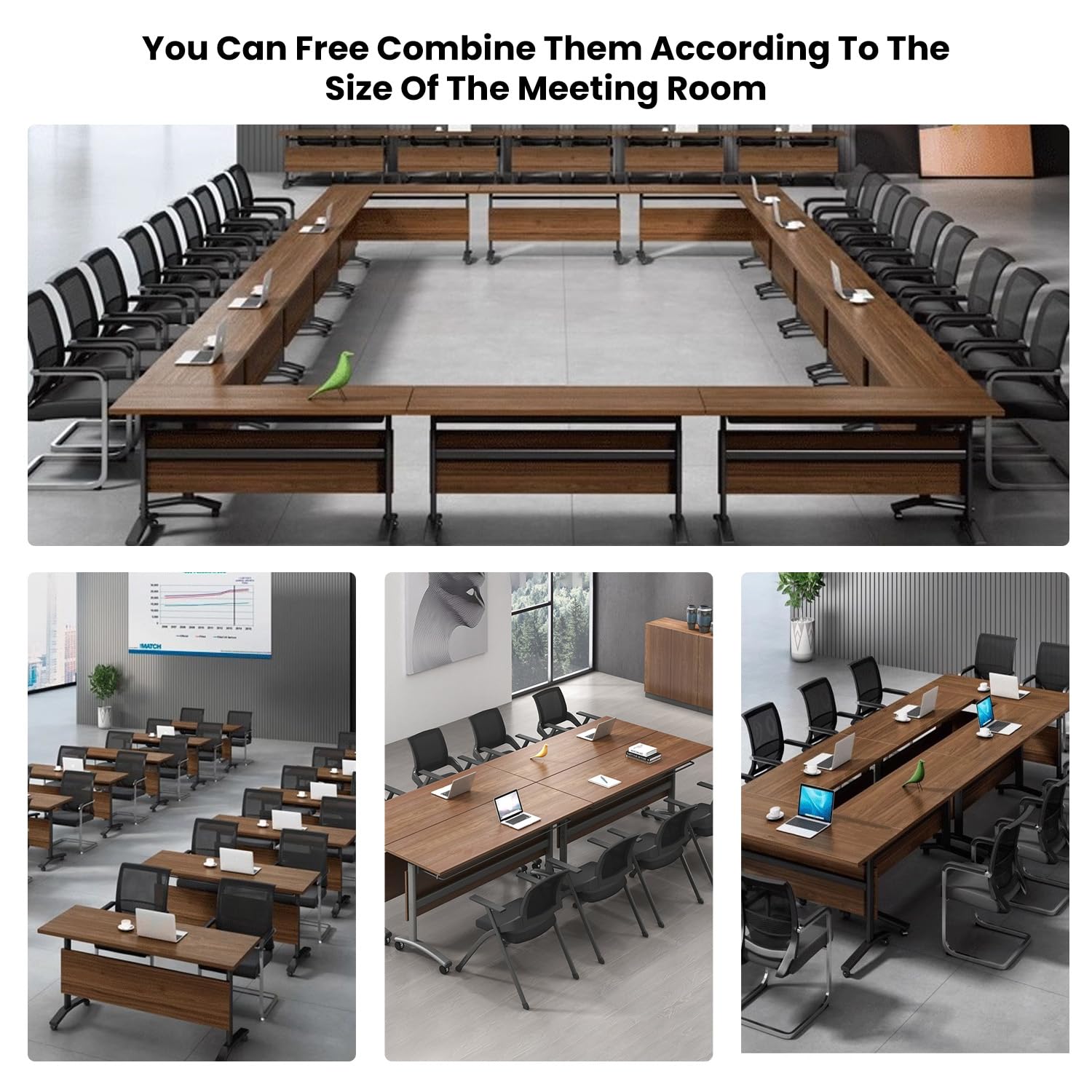 Foldable Conference Table 6ft with Wheels