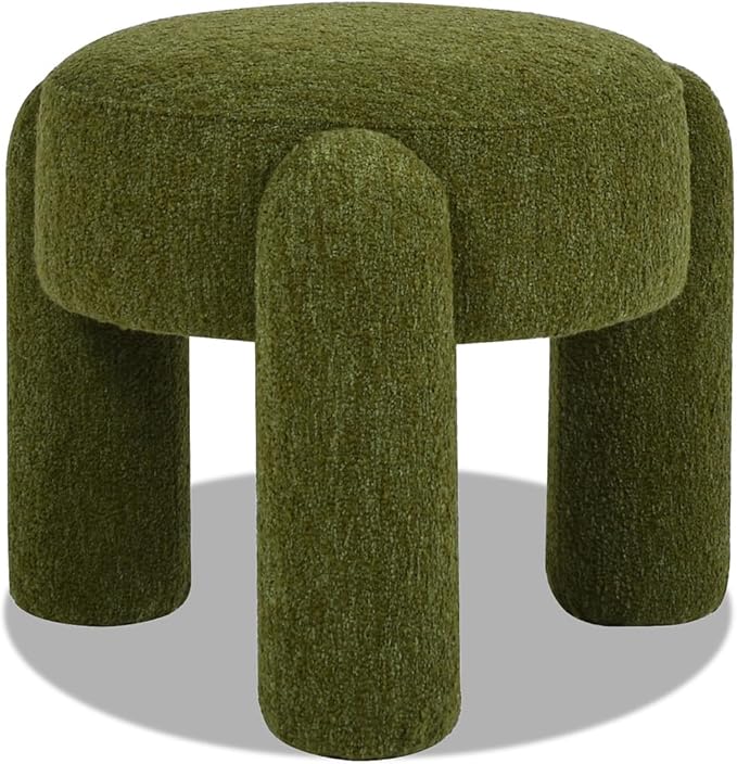 Hugo 20.5" Round Upholstered Ottoman