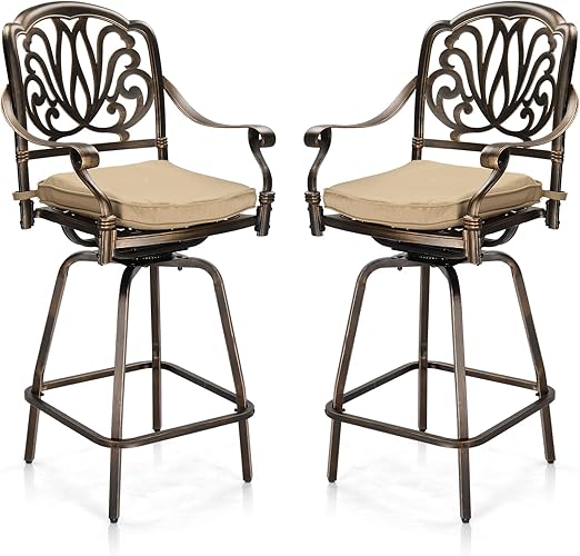 Outdoor Bar Stools Set of 2
