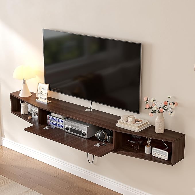 47" Wall Mounted Floating TV Stand with Storage