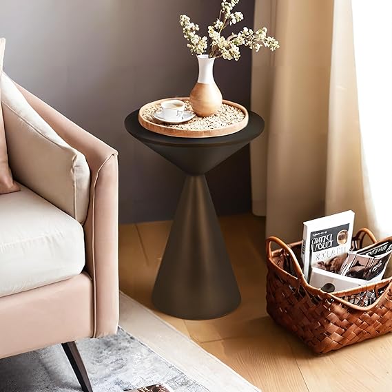 Round Martini Table Metal Accent Side Table