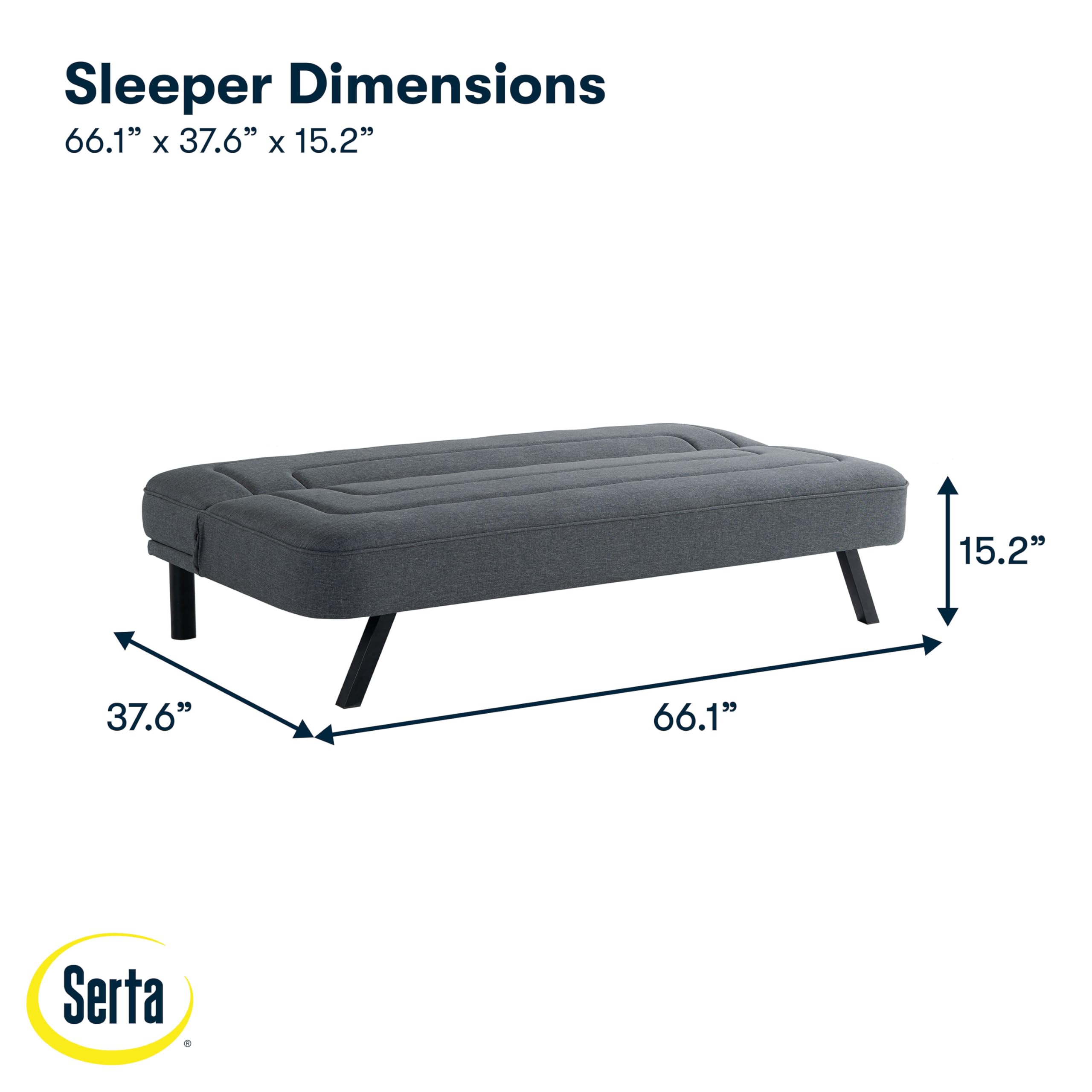 66.1" Convertible Futon Sofa