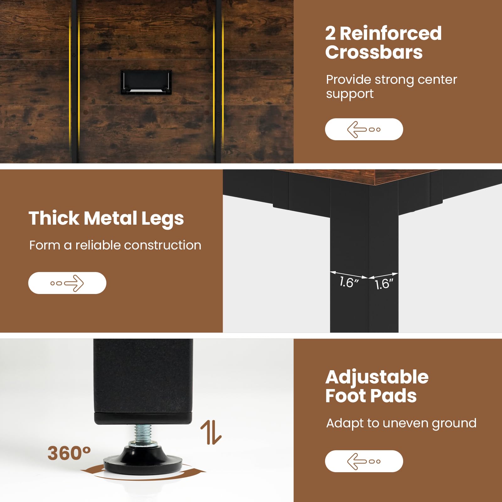 6 FT Conference Table for 8-10 People