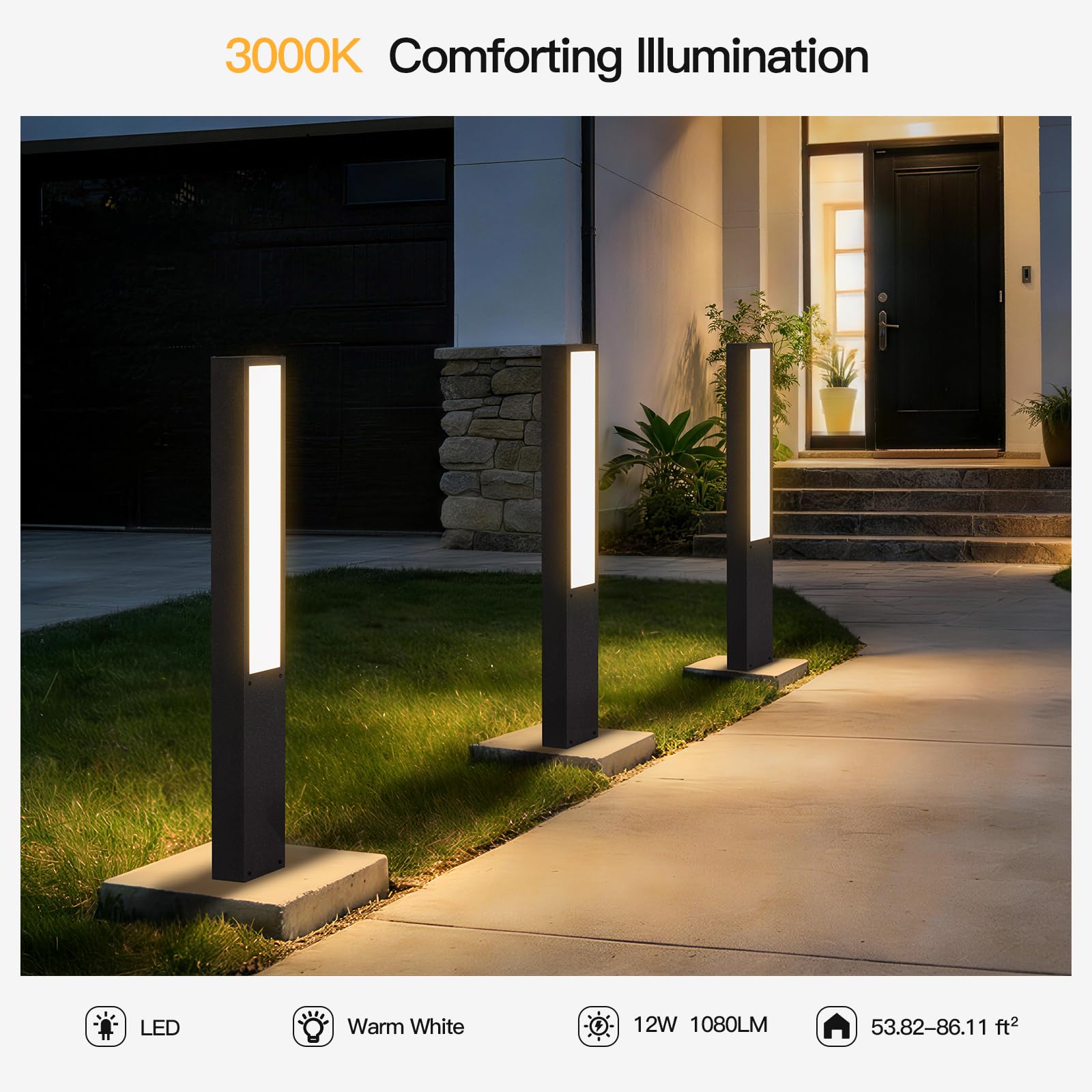 LED Outdoor Pathway Bollard Light