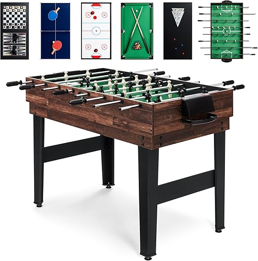 10-in-1 Multi Game Table with Pool, Foosball, Ping Pong
