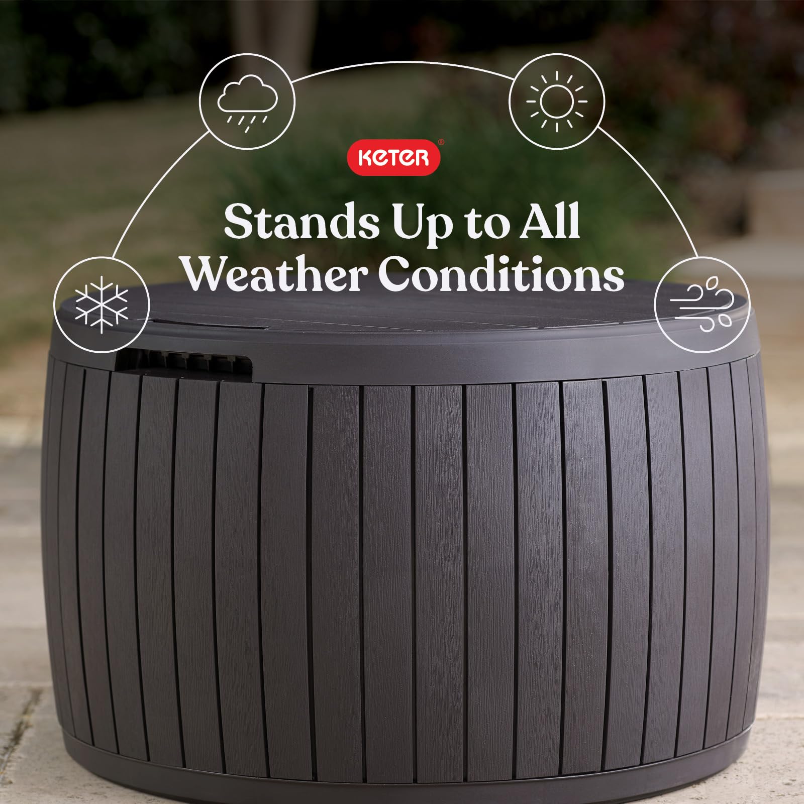 37 Gallon Outdoor Deck Box