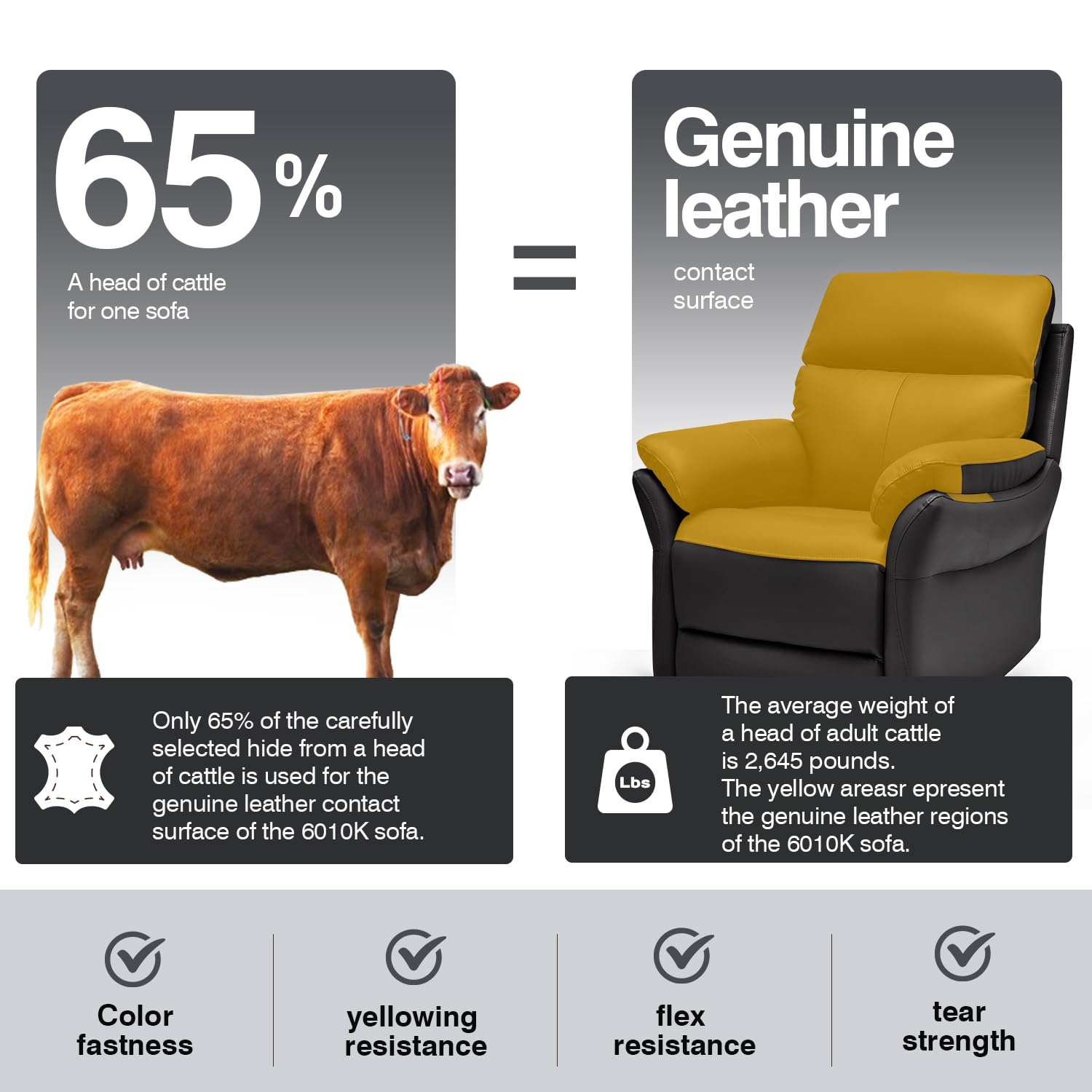 AIRSKY Genuine Leather Recliner Chair, Top Grain Leather, Italian Water-Washing Process, Reclining Sofa Chair for Reading, Single Sofas for Living Room, Theater Seating, Bedroom. Black,R1