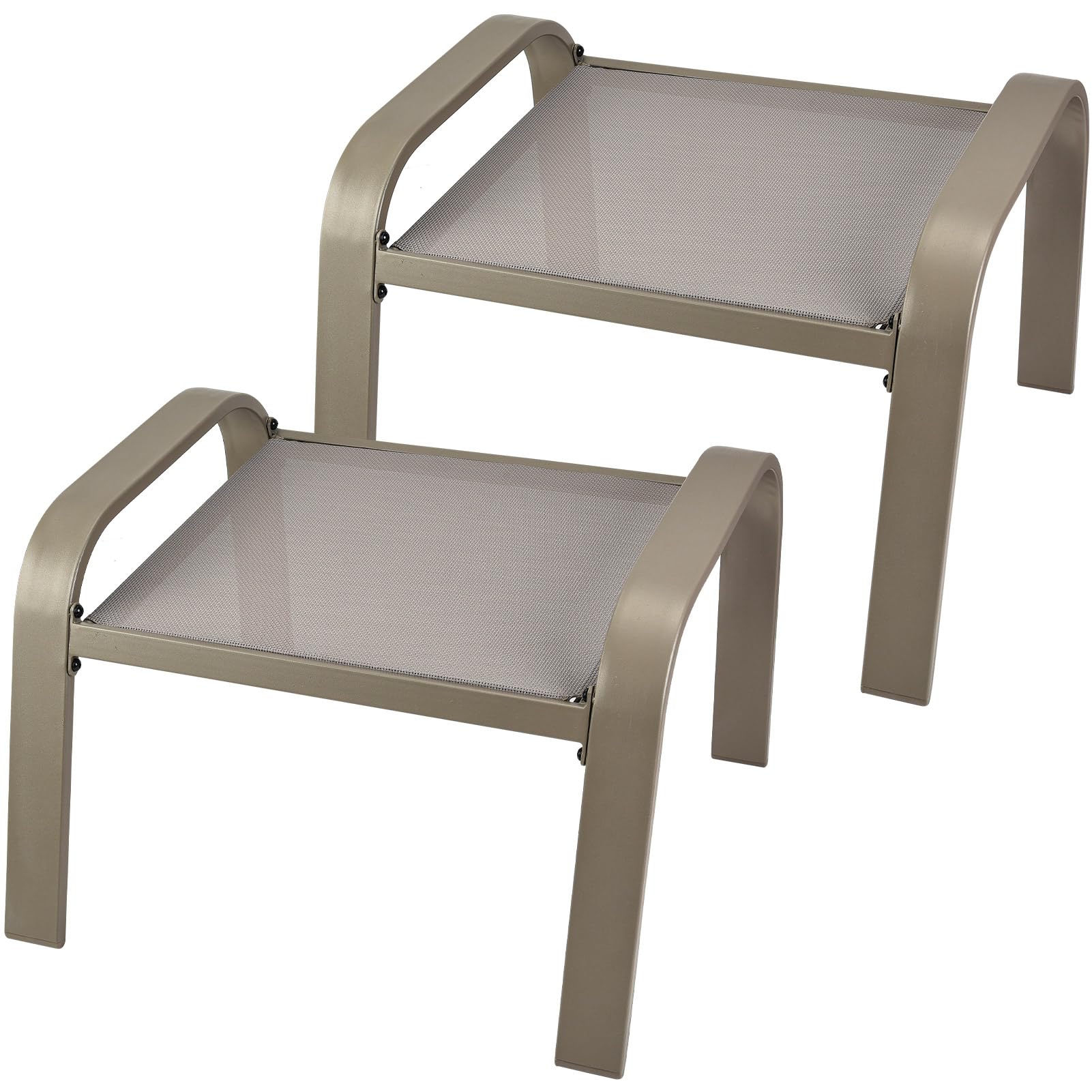 Patio Ottoman Footstool Set