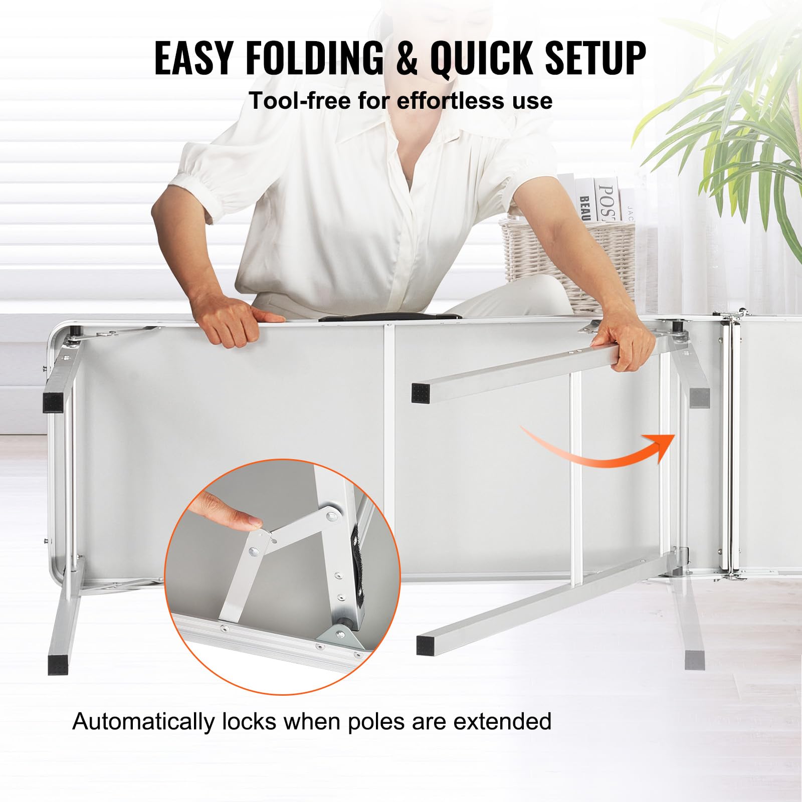Folding Portable Trade Show Counter Table