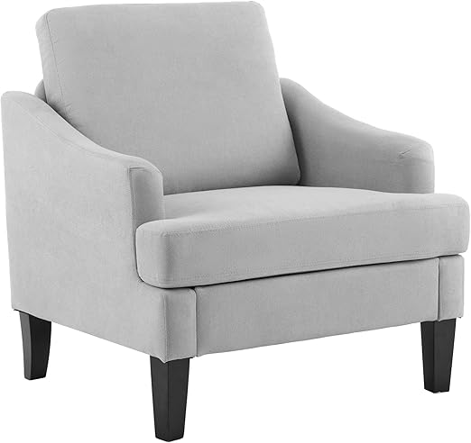 Modern Accent Chair with Wood Legs