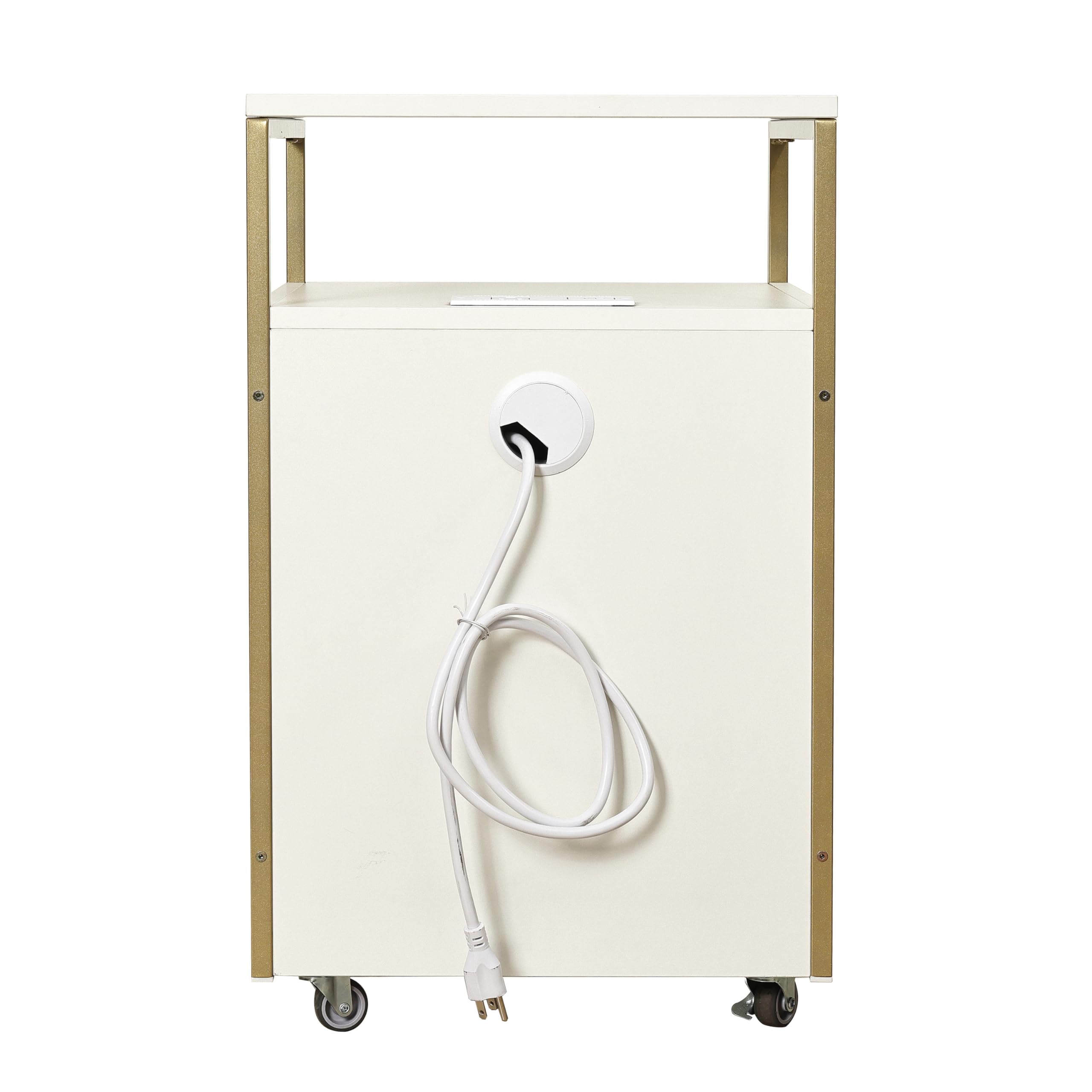 Rolling File Cabinet with Lock and USB Charging