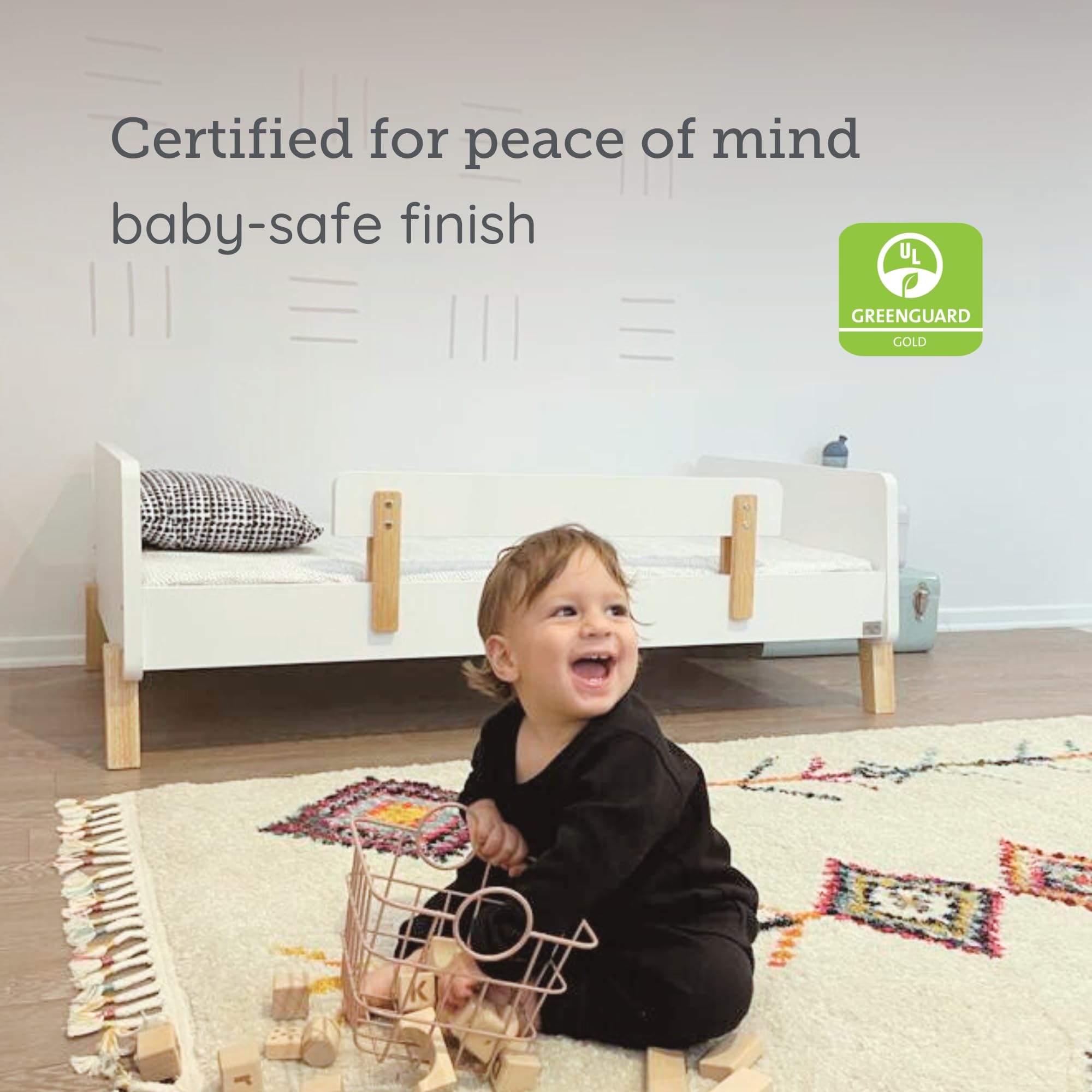Muse Toddler Bed with Safety Rails