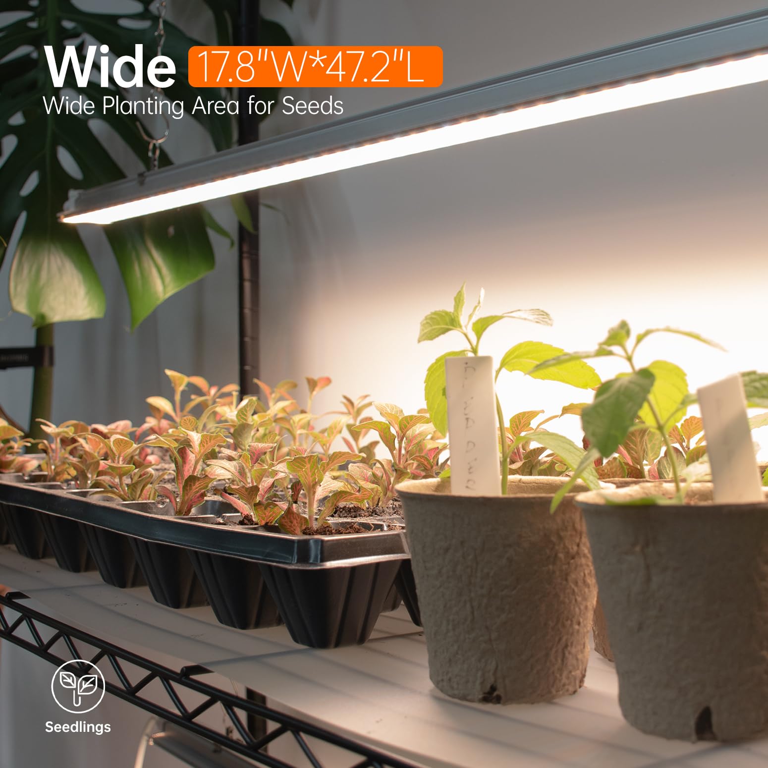 5-Tier Plant Stand with Grow Lights