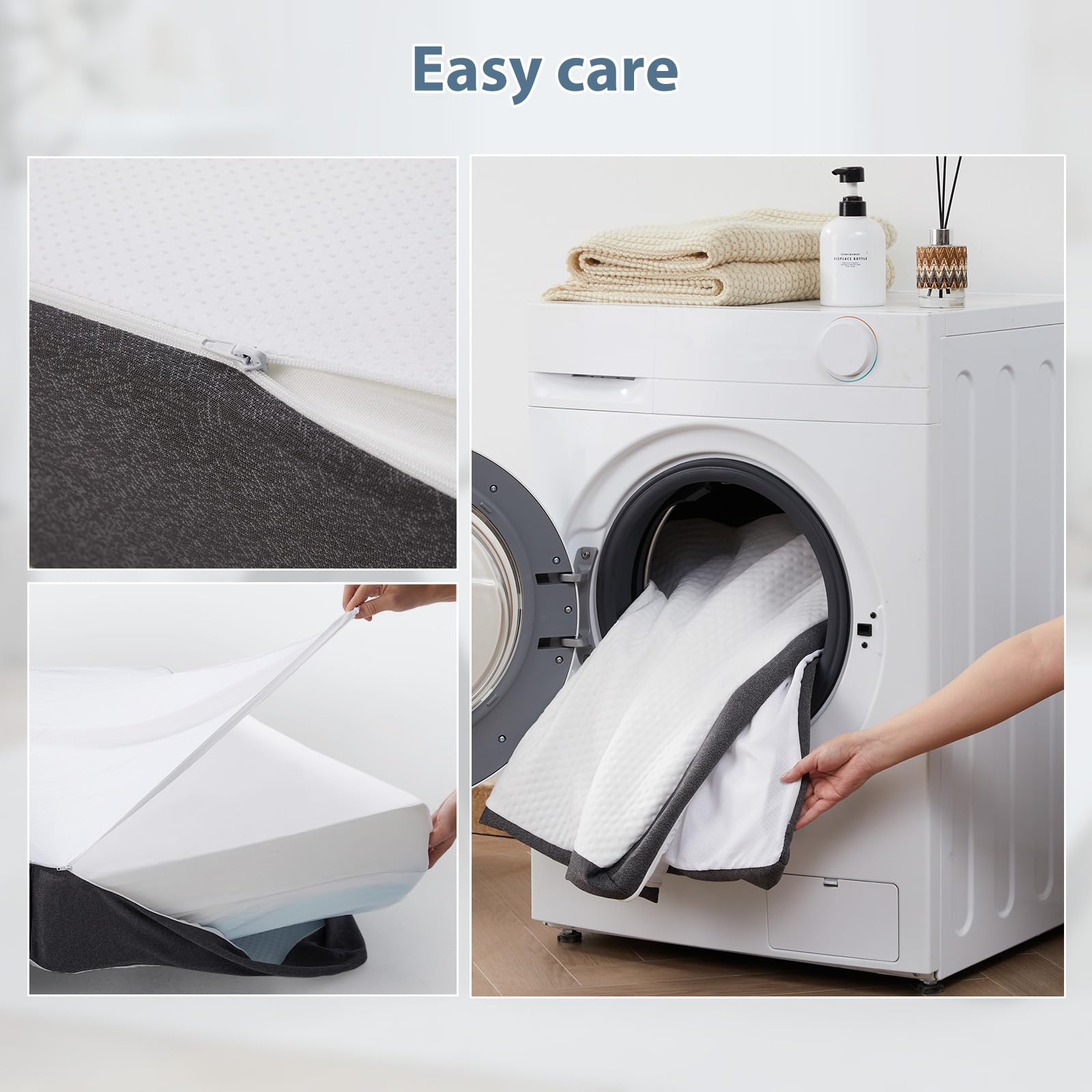 Queen Size Tri-Fold Memory Foam Mattress 78" x 58" x 6"