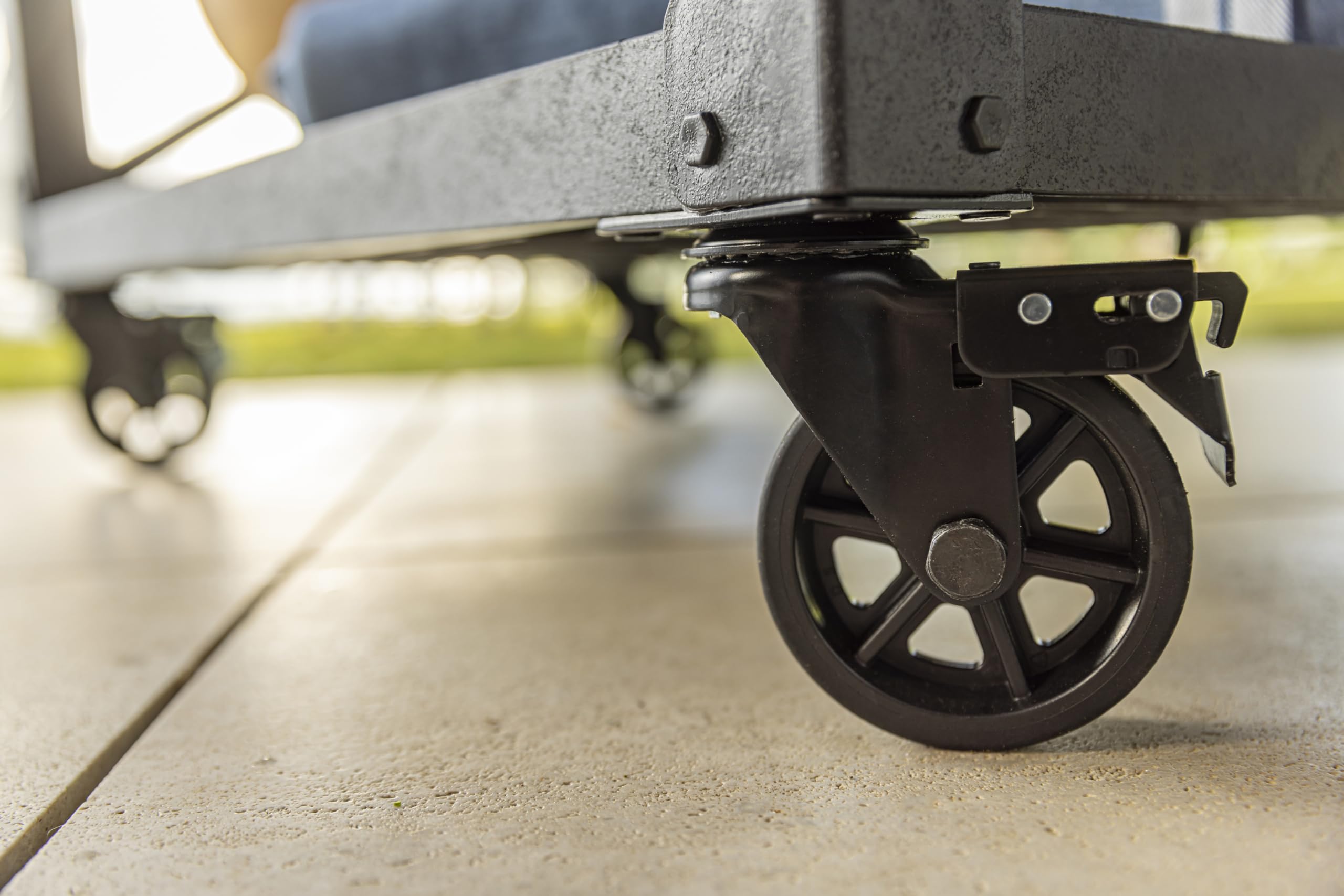 Outdoor Rolling Patio Cooler Cart with Bottle Opener