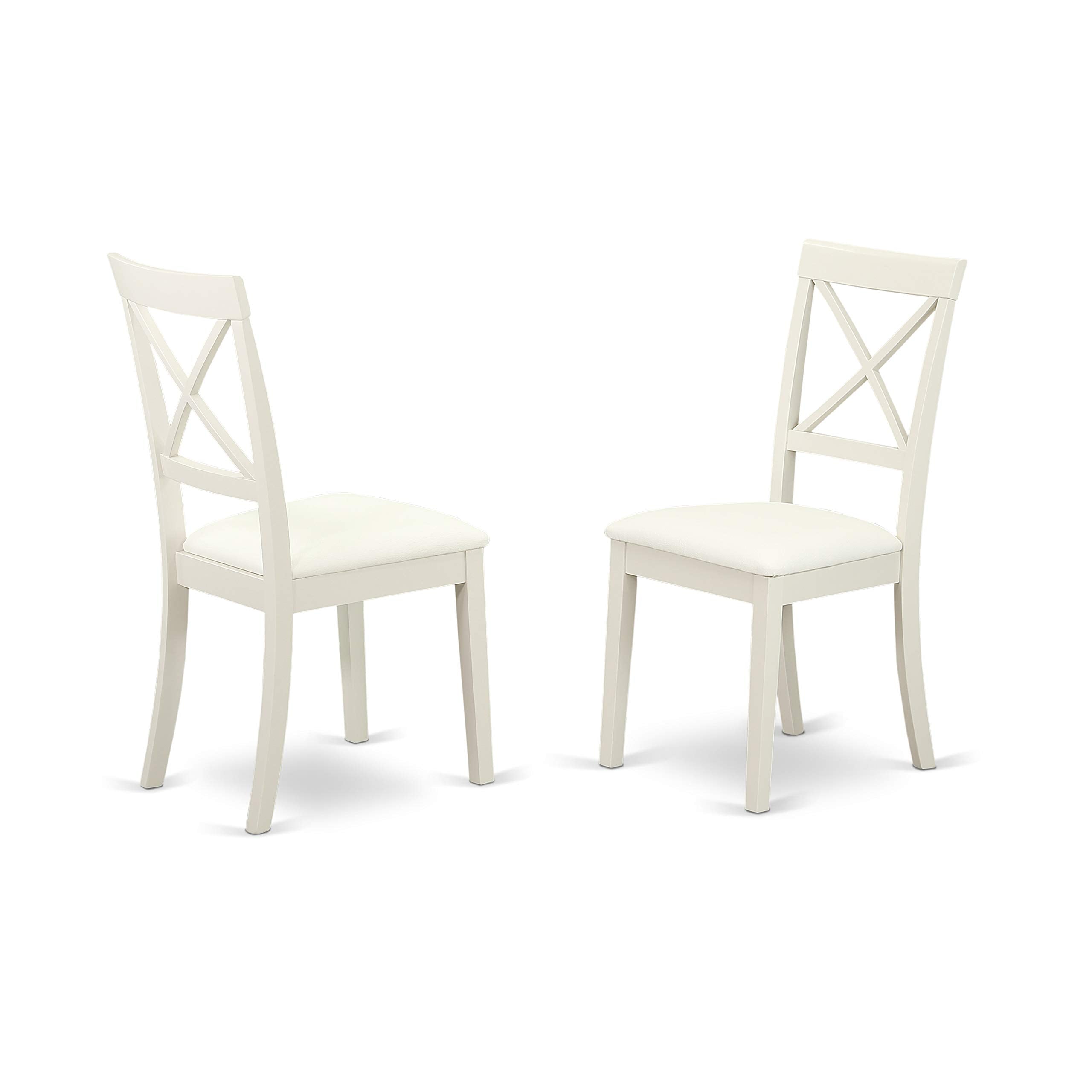 5-Piece Square Dining Set with Faux Leather Chairs