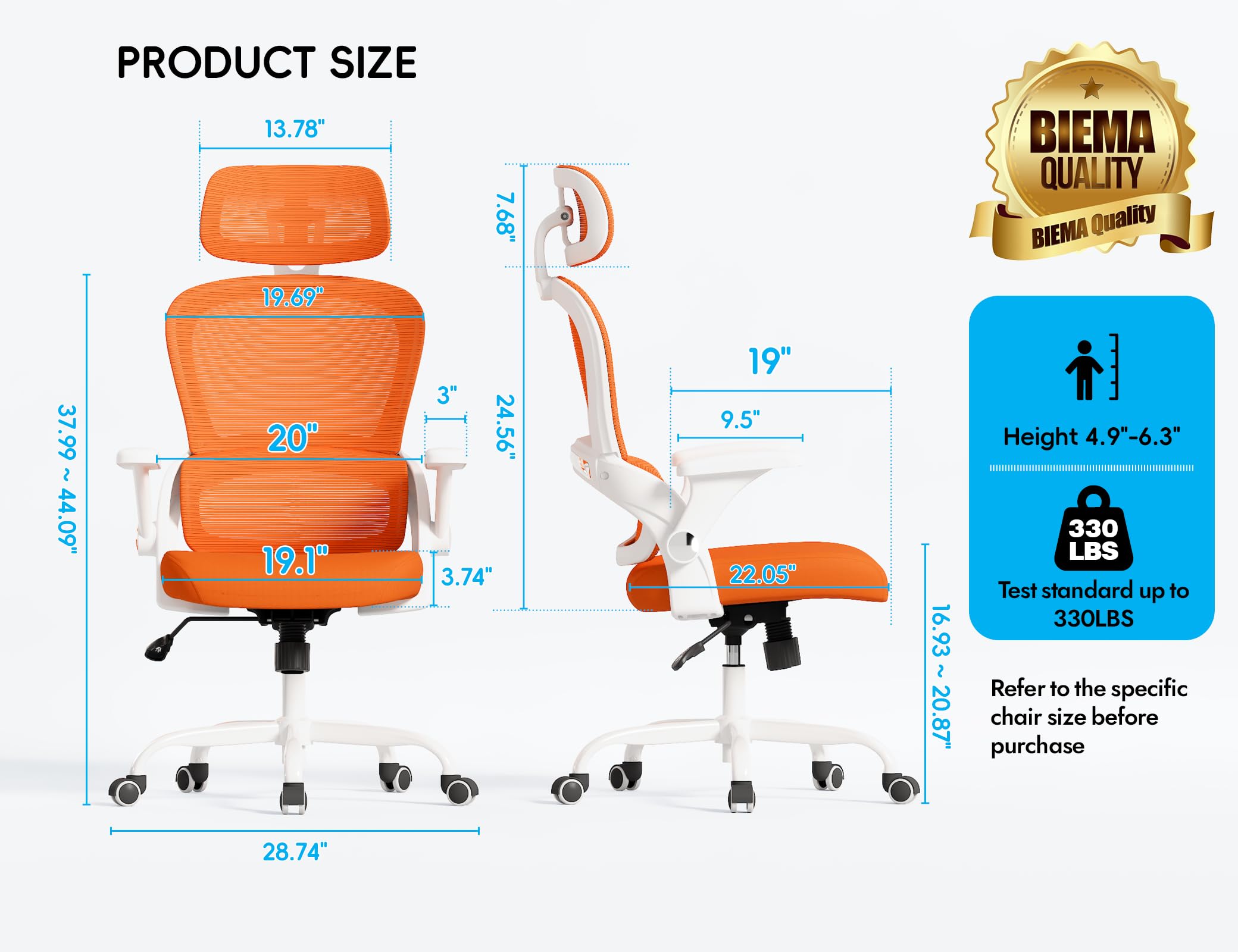 Ergonomic Office Chair with Lumbar Support