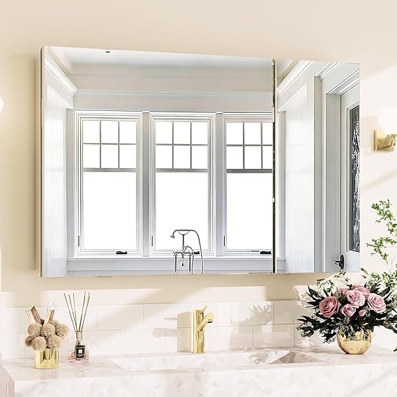 Bathroom Medicine Cabinet Mirror with Storage 20x24 Inch