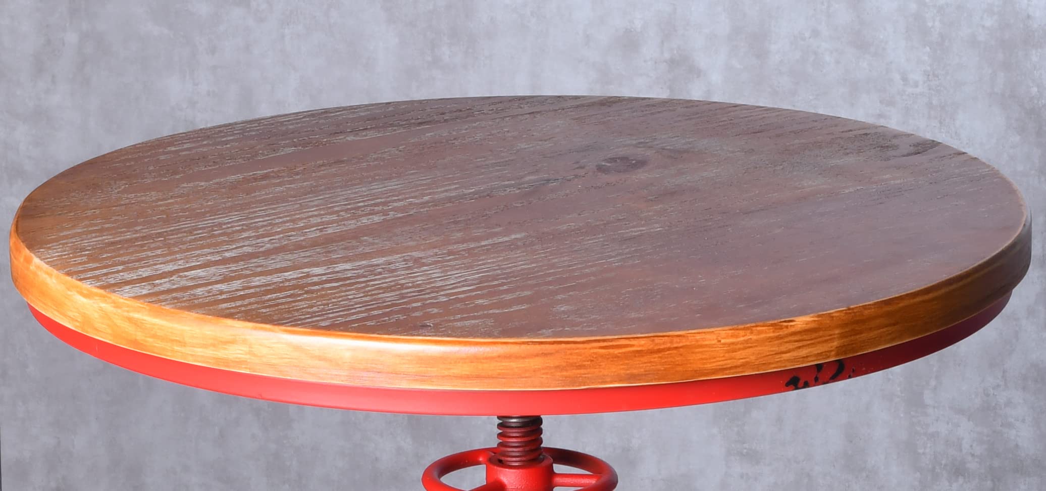 3 Piece Industrial Pub Bar Set with Adjustable Height