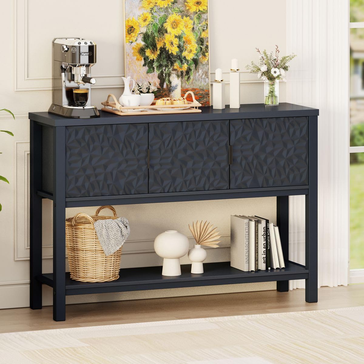 Console Table for Entryway with Storage Shelf