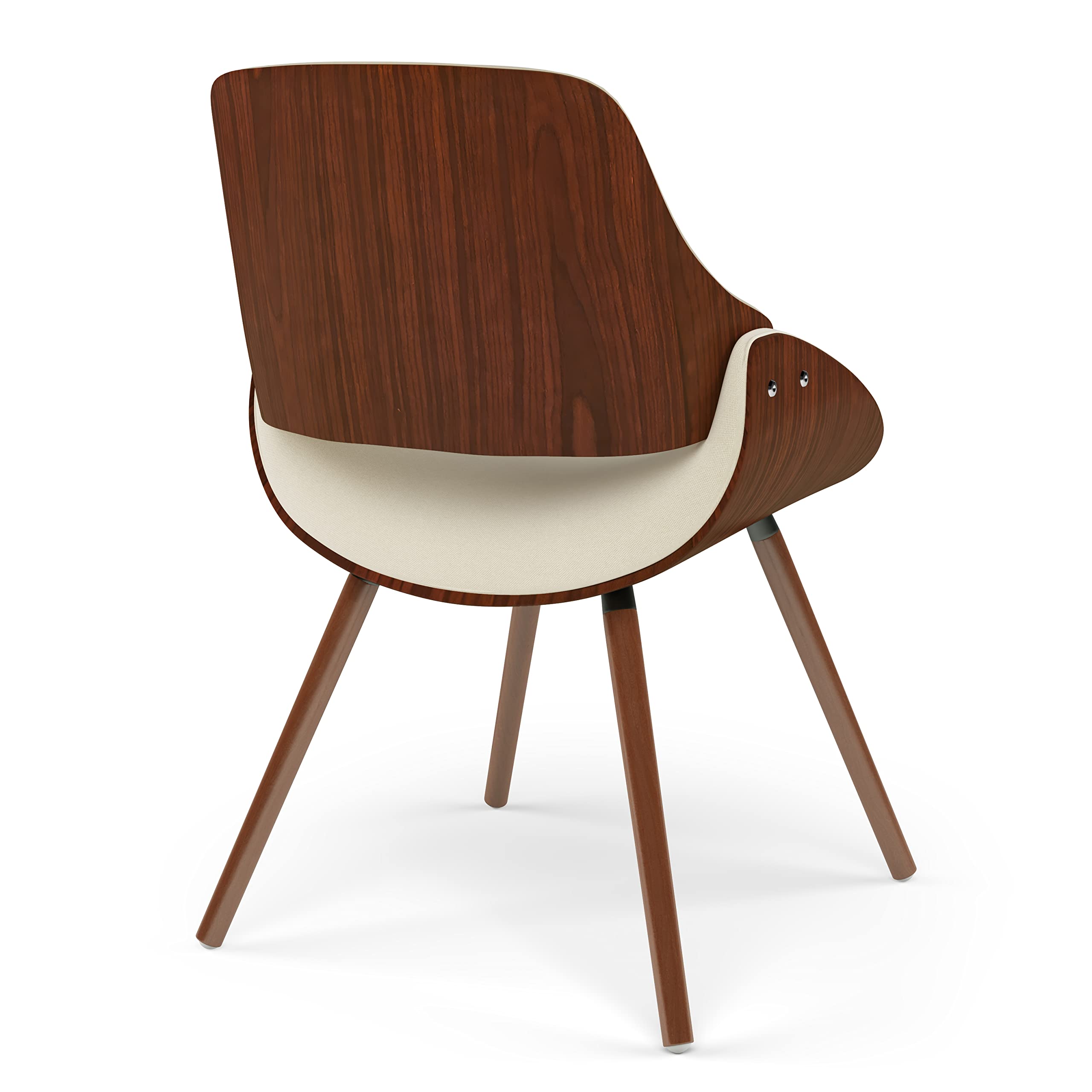 Malden Upholstered Dining Chair with Curved Bentwood Back