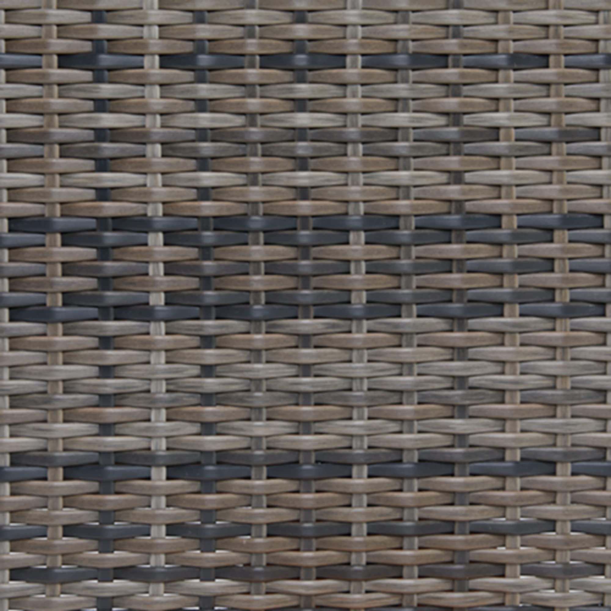 Outdoor Wicker Ottoman with Cushion